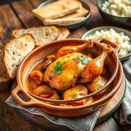 French Guiana Fricassée de Poulet - Chicken Recipe